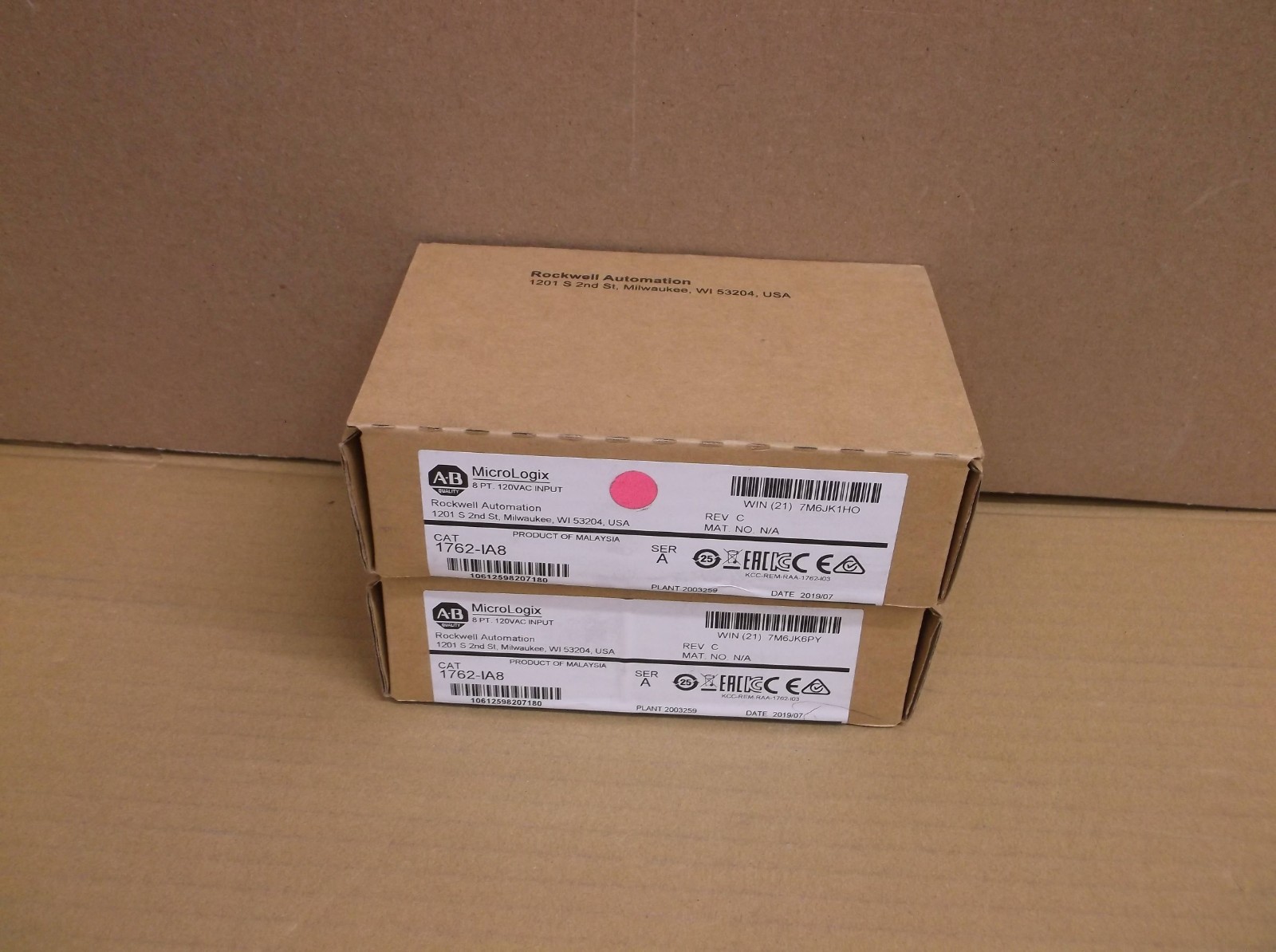 1762-IA8 A Allen Bradley NEW In Box PLC 8 Point 120VAC Input Module 1762IA8 A