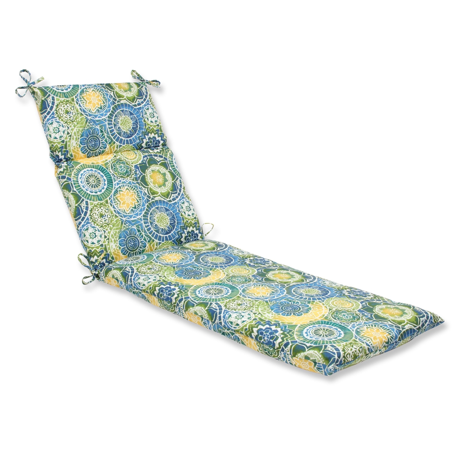 Pillow Perfect Outdoor/Indoor Chaise Lounge Cushion, 72.5" x 21", Blue Omnia ...