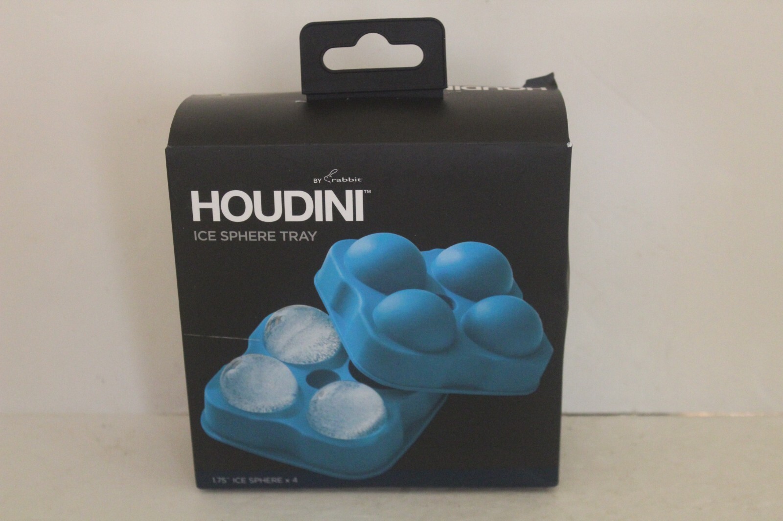 Houdini Large Sphere Ice Tray Mold, Makes Four Ice Balls, Blue