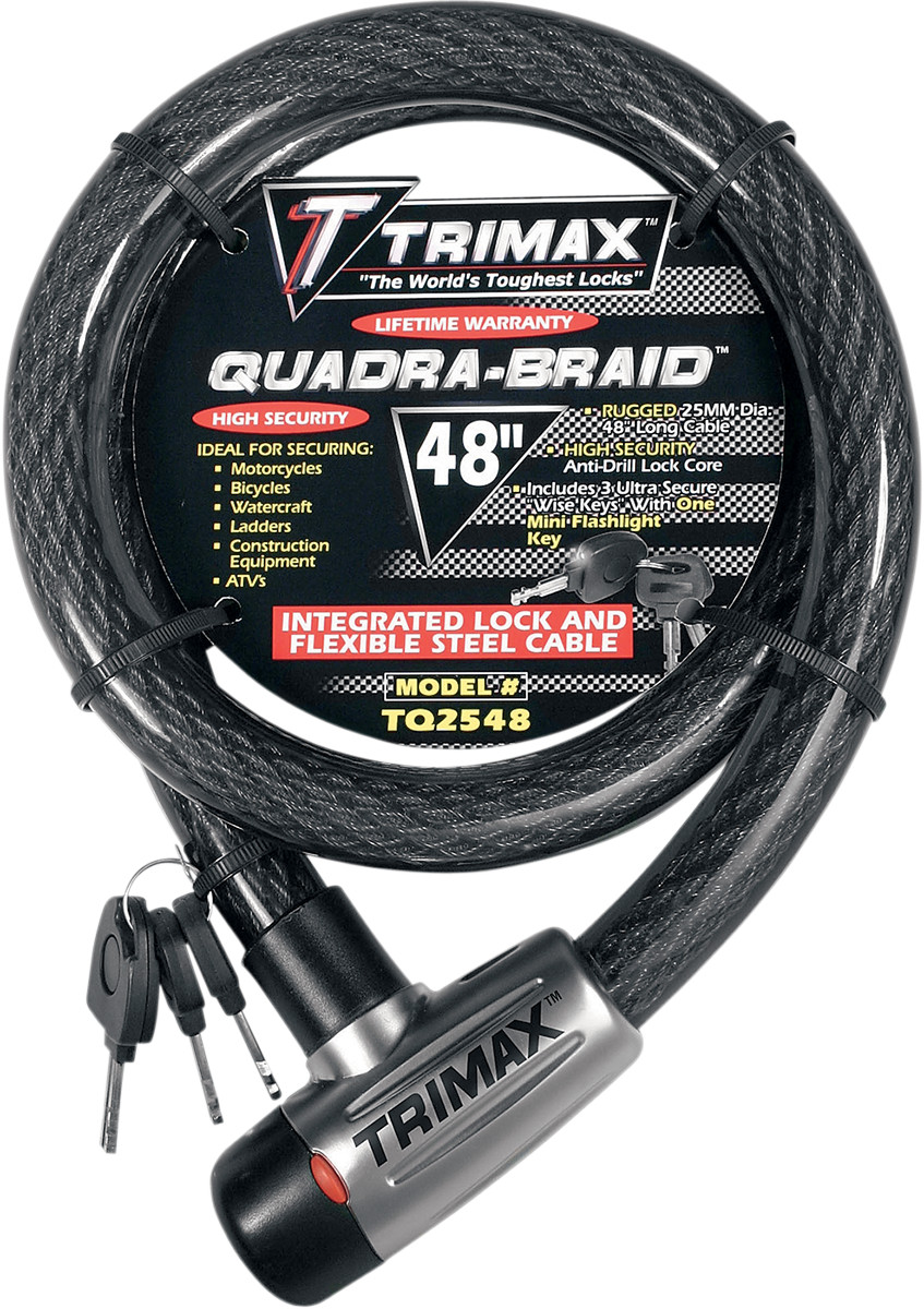 Trimax Quad Braid Cable Lock 48" - TQ2548