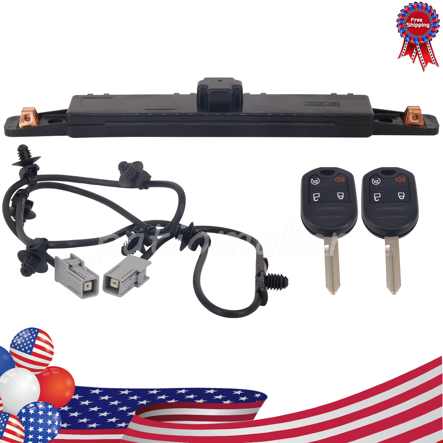 BC3Z-19G364-A Remote Start Kit For 2011 2012-2014 Ford F-150 Door Lock w/ 2 keys
