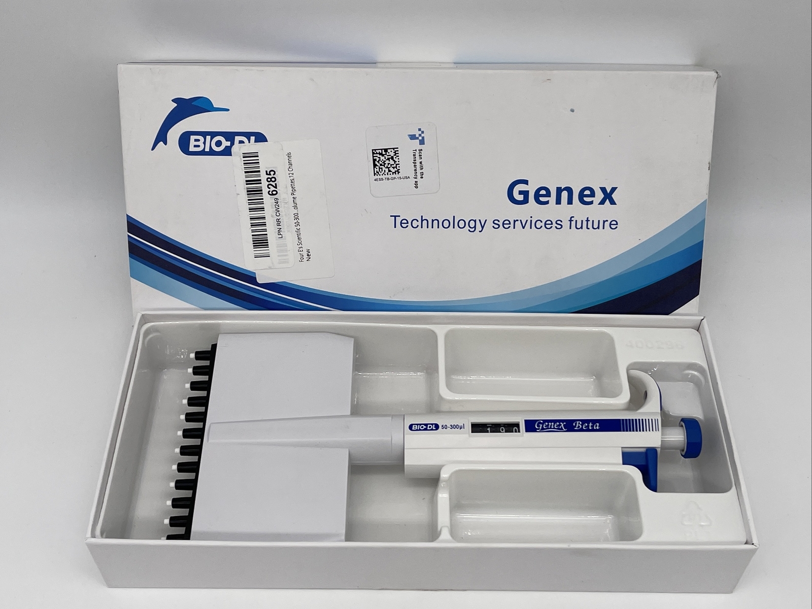 Bio-DL 50-300ul Genex Beta Mechanical Pipettor 12 Channel Pipette
