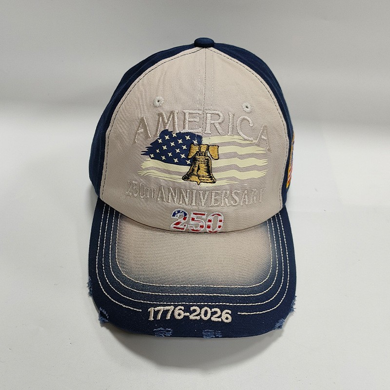 US 250th Anniversary Cap America Embroidered Baseball Cap 1776-2026 Gift for Dad