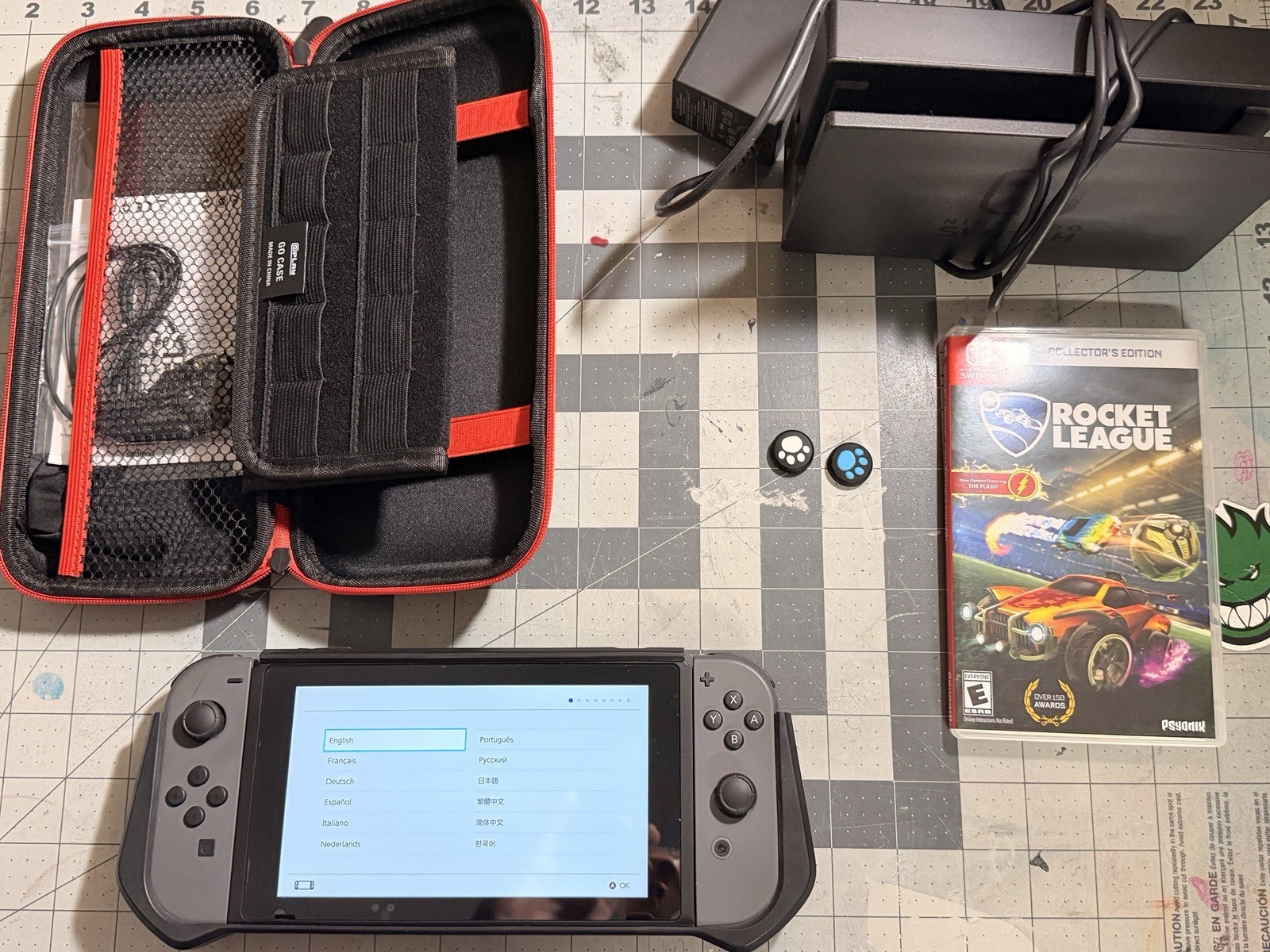 Nintendo Switch Console Bundle with Dock, Rocket League Game, Carrying Case