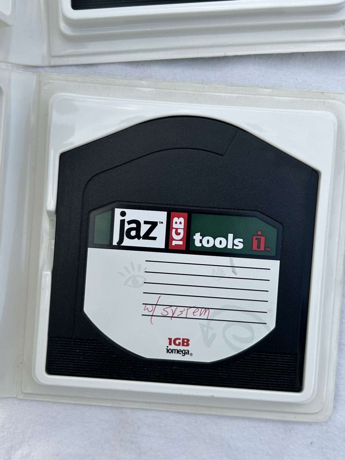 Iomega Jaz Disks 2 Count Tools 1GB Used ~