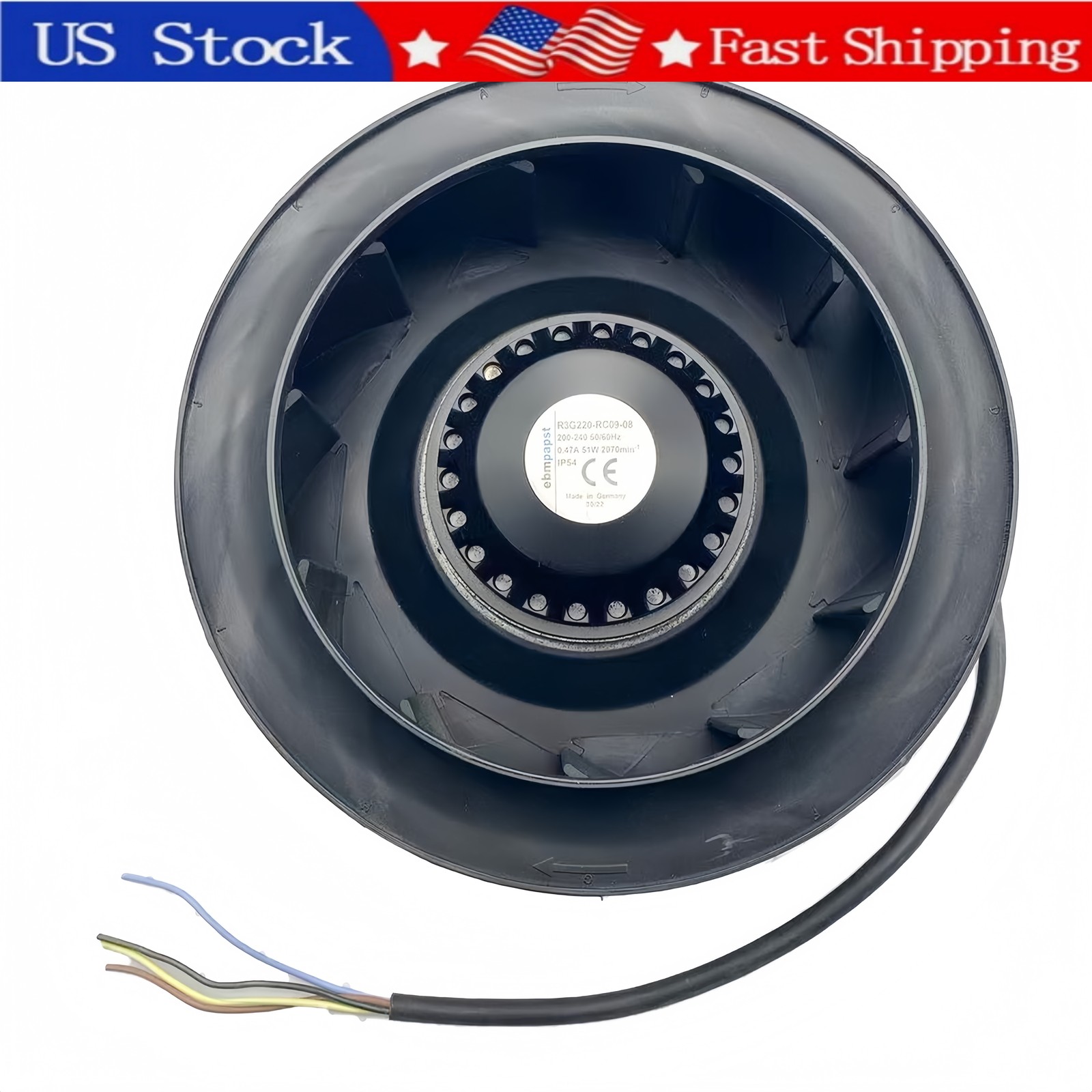 1PCS Brand New Ebmpapst R3G220-RC09-08 200-240V Cooling Fan  Fast Shipment