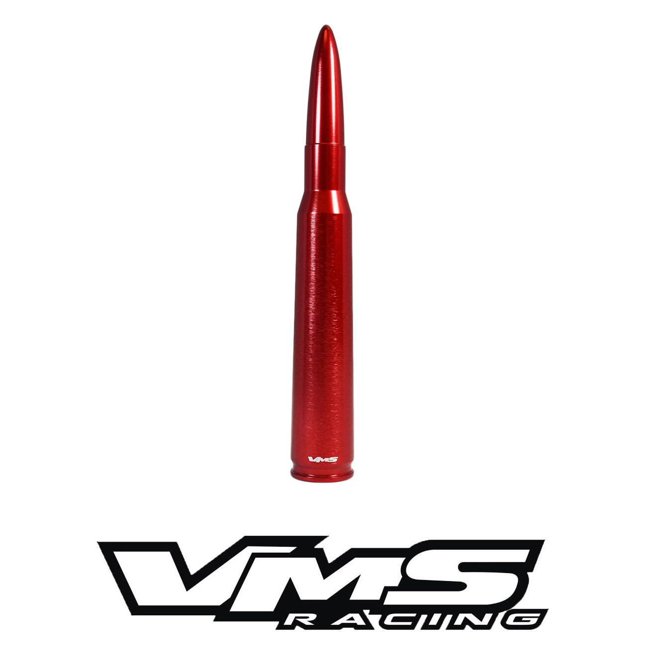 VMS 5" BULLET ANTENNA RED FOR 94-16 HARLEY DAVIDSON ROADKING W/ TOUR-PAK
