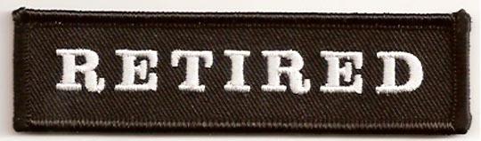 RETIRED EMBROIDERED IRON ON 4 INCH MC BIKER PATCH
