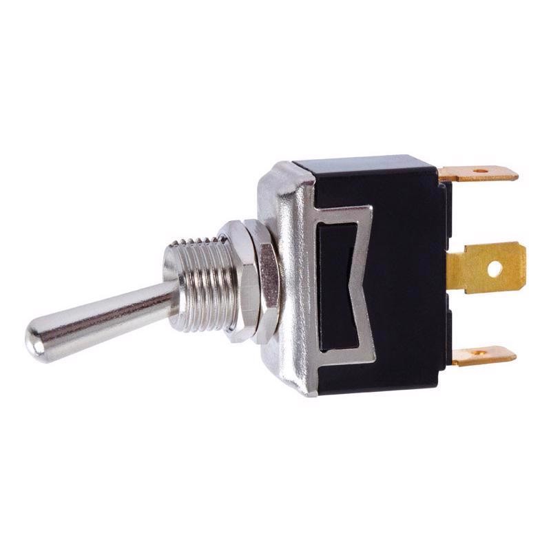 Jandorf 61140 15A 125V 2 HP 1-Pole SPDT Contact 3-Tab Terminal Toggle Switch