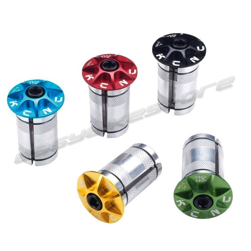 KCNC Expander Plug Headset Top Cap ROAD MTB BIKE - BLACK RED BLUE GOLD GREEN
