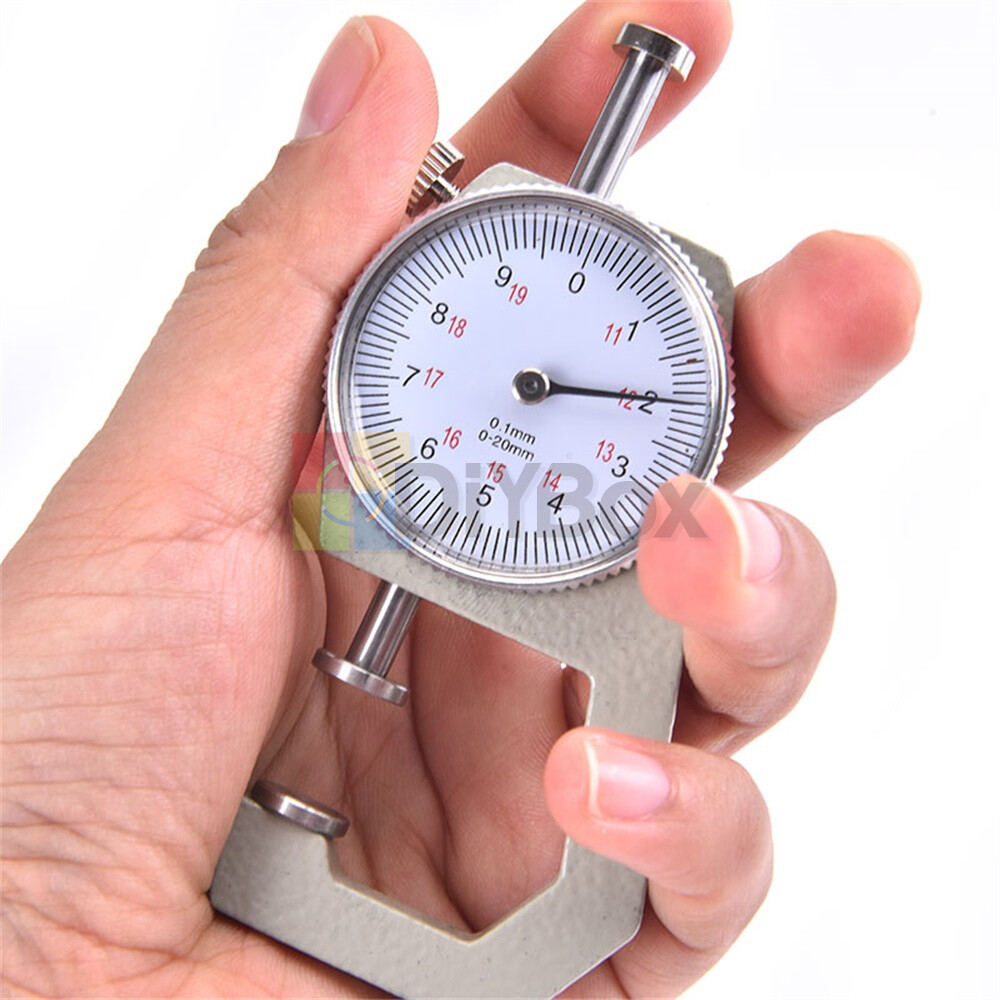 0-10mm 0-20mm Dial Thickness Gauge Leather Paper Meter Tester For Flim Paper