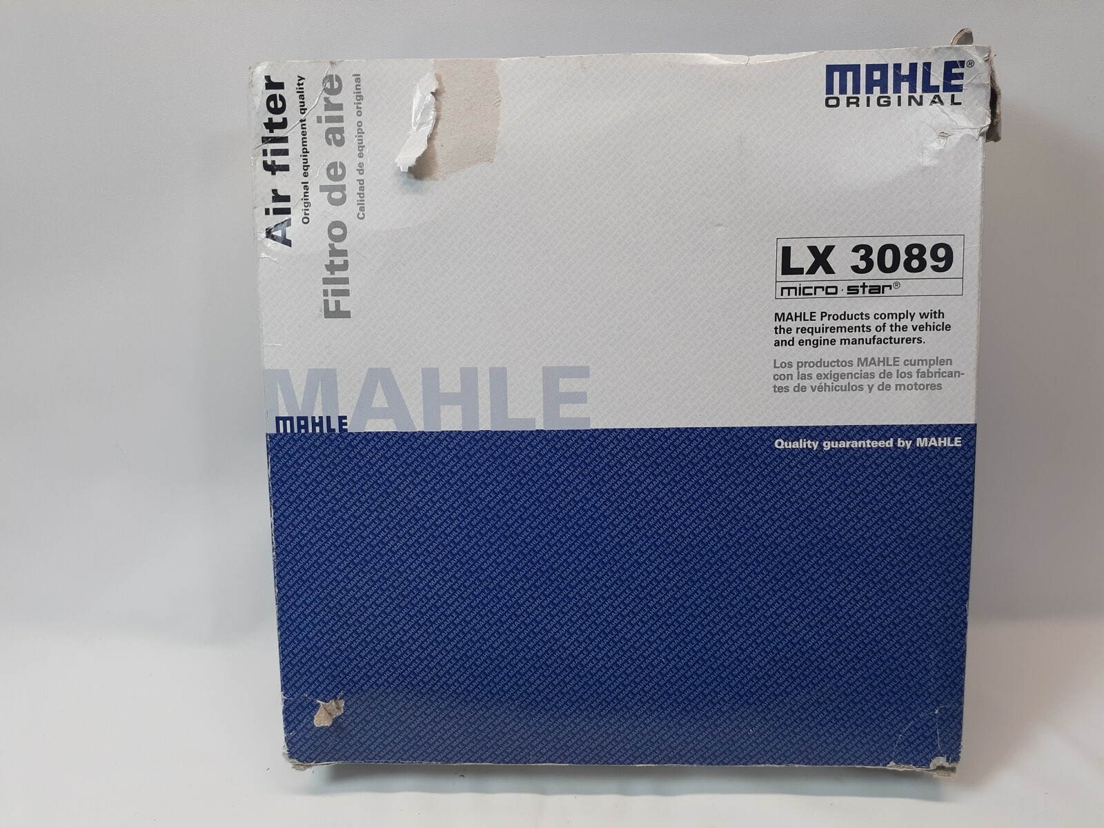 Mahle Air Filter LX3089 - For Lexus IS250 2.5L 2499cc 4GRFSE 2006-2010 GS350 I