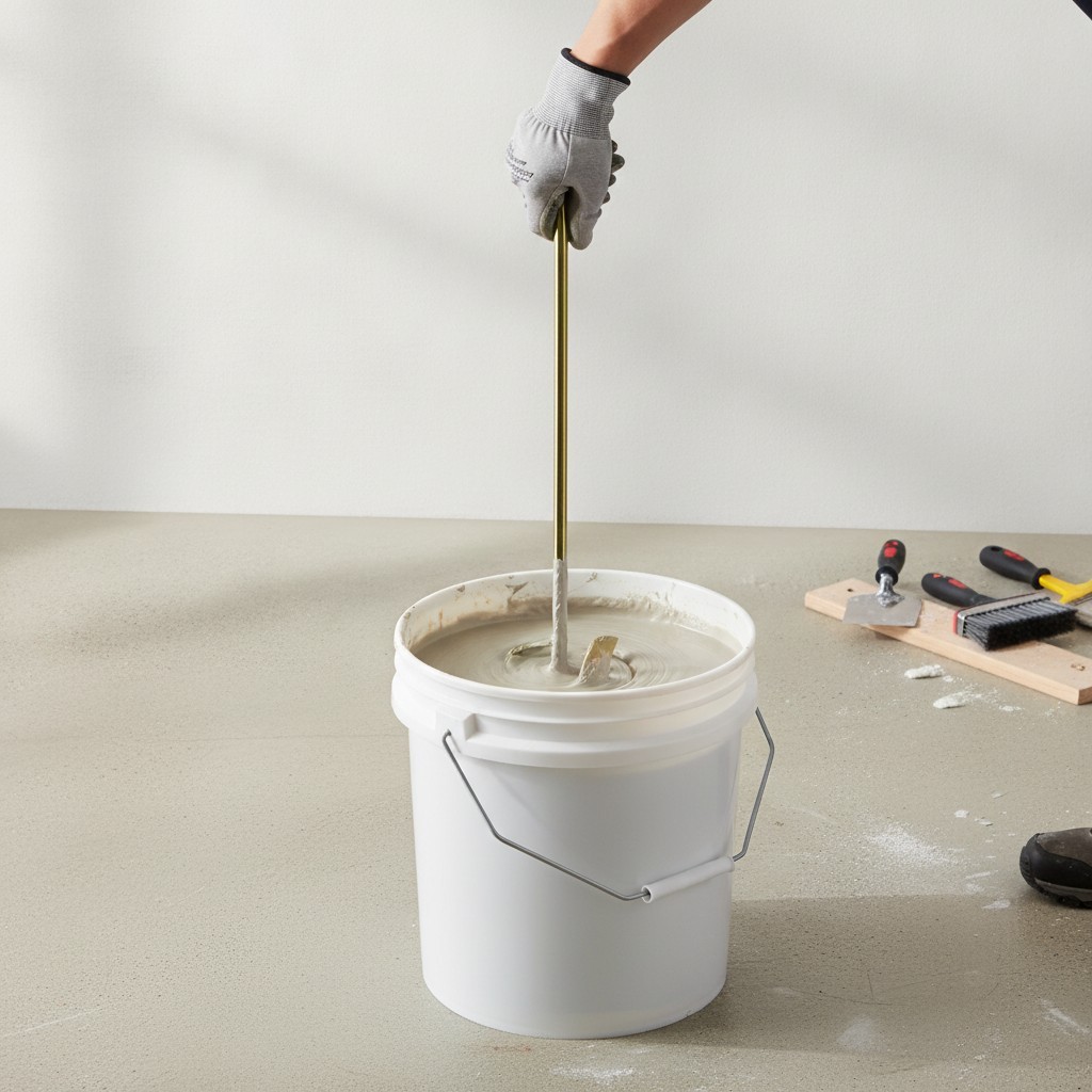 Pro-Grade Drywall Mud Mixer with 32" Shaft and 5" Head - Lightweight & Efficient