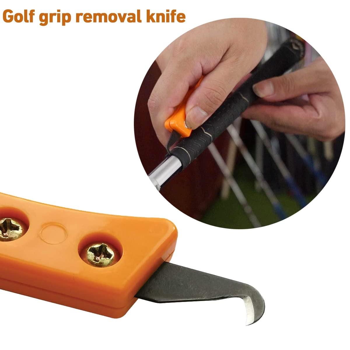 Hook Blade Utility Knife with Blades Golf Grip Removal Tool Hook Knife Utility