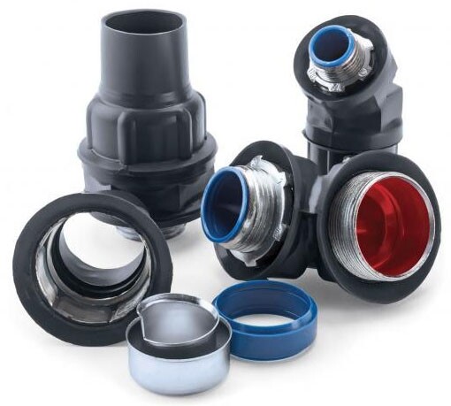 Plasti-Bond PR5333, 3/4", PVC Coated, Straight, Liquid Tight Connector, 1 pc