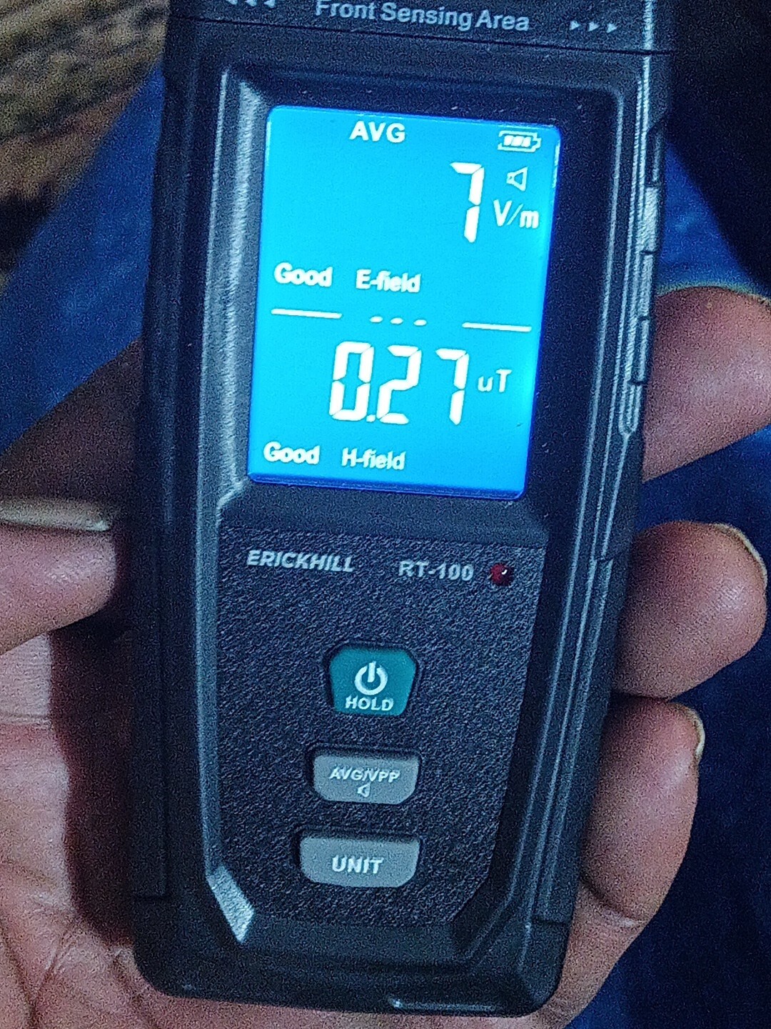 ERICKHILL EMF Meter Rechargeable Digital Electromagnetic Field Radiation Detect