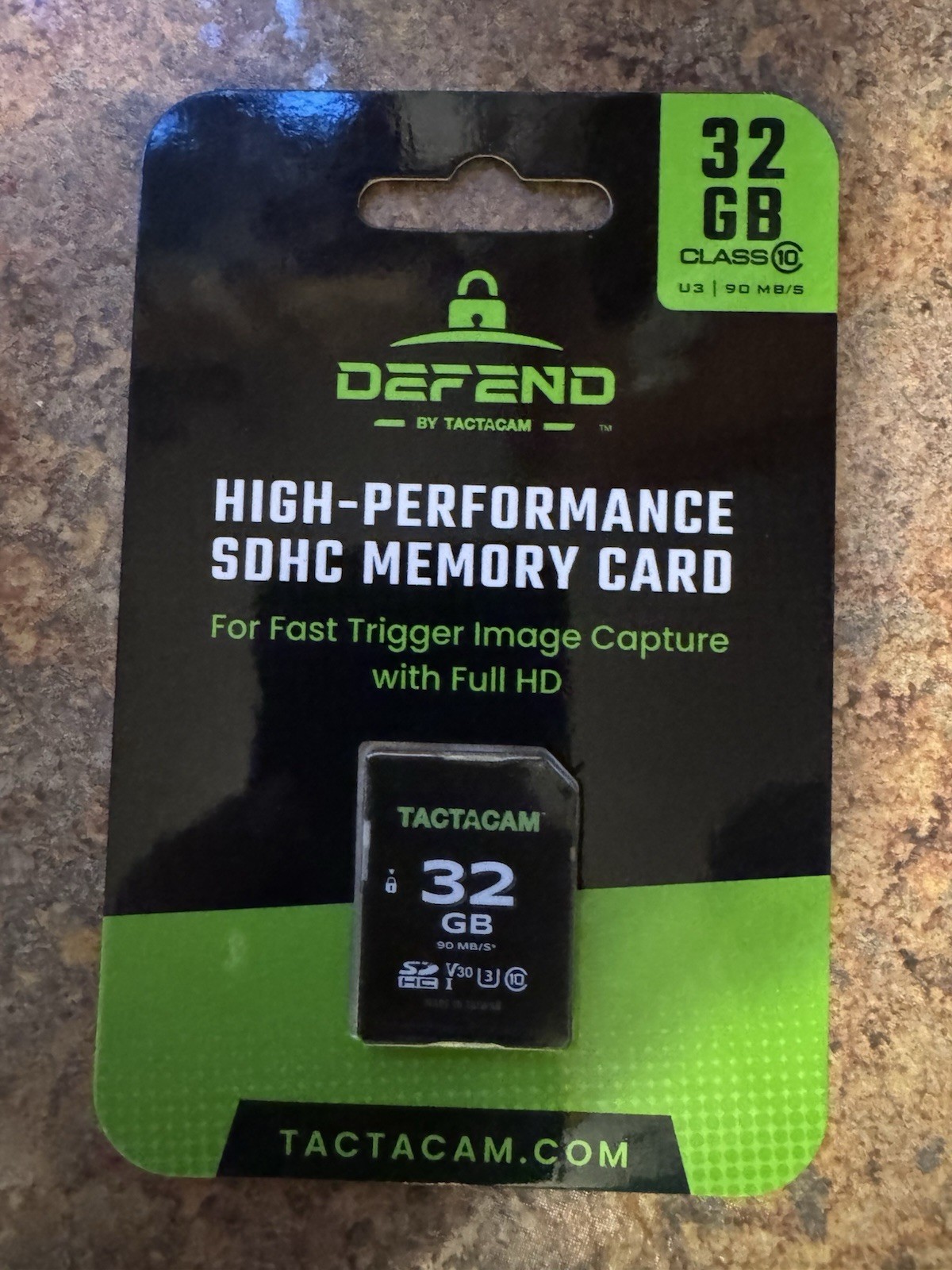 Defend by Tactacam High-Performance SDHC Memory Card 32GB Stealth, Reveal, HME
