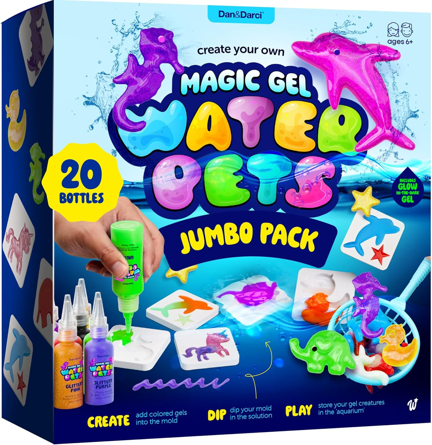 Magic Gel Water Pets Kit for Kids - Squishy Maker Set - (Jumbo Pack) | Craft for