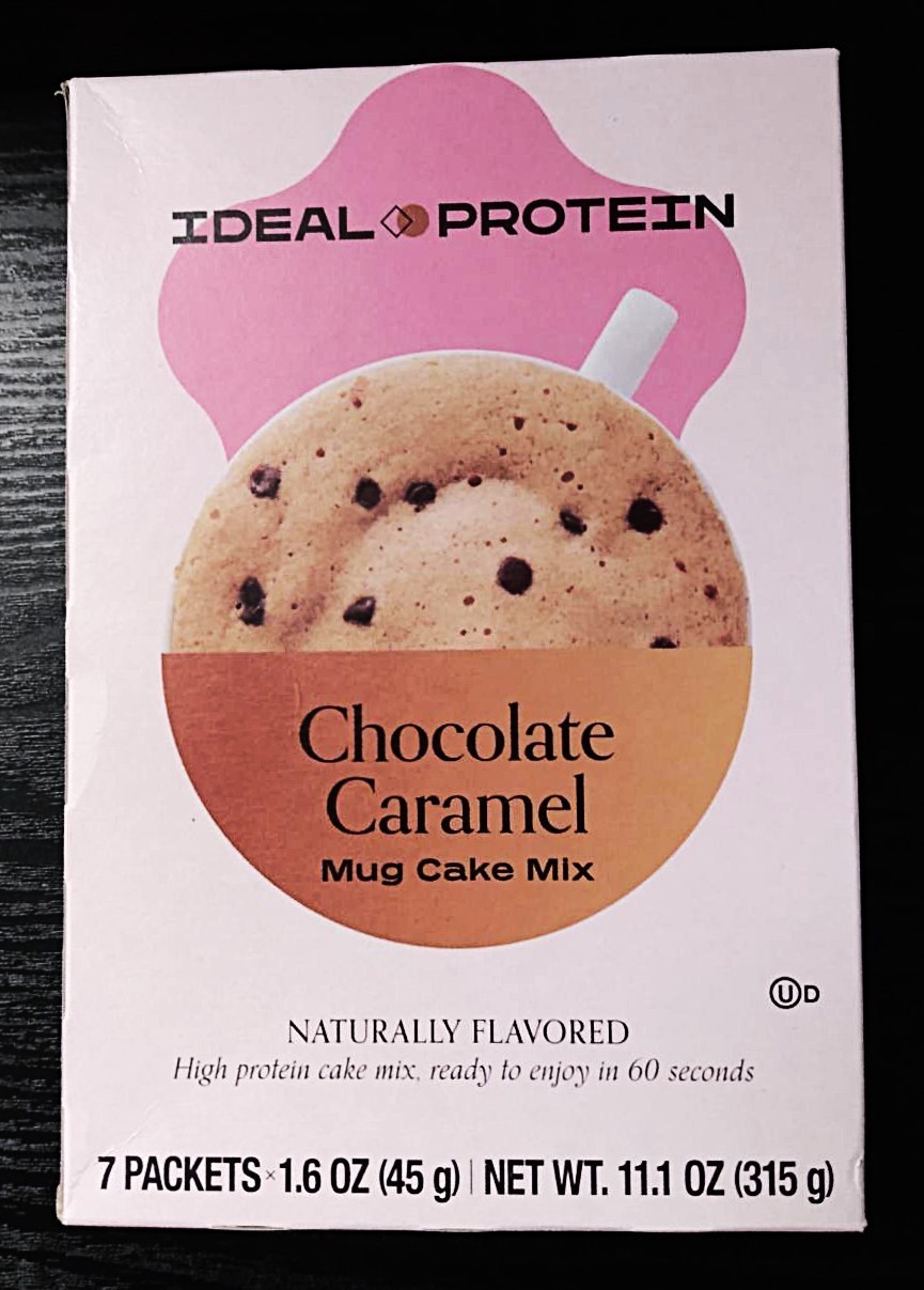 Ideal Protein Chocolate Caramel Mug Cake Mix 1 Box (7 Serv) BB 02/27 FREE SHIP