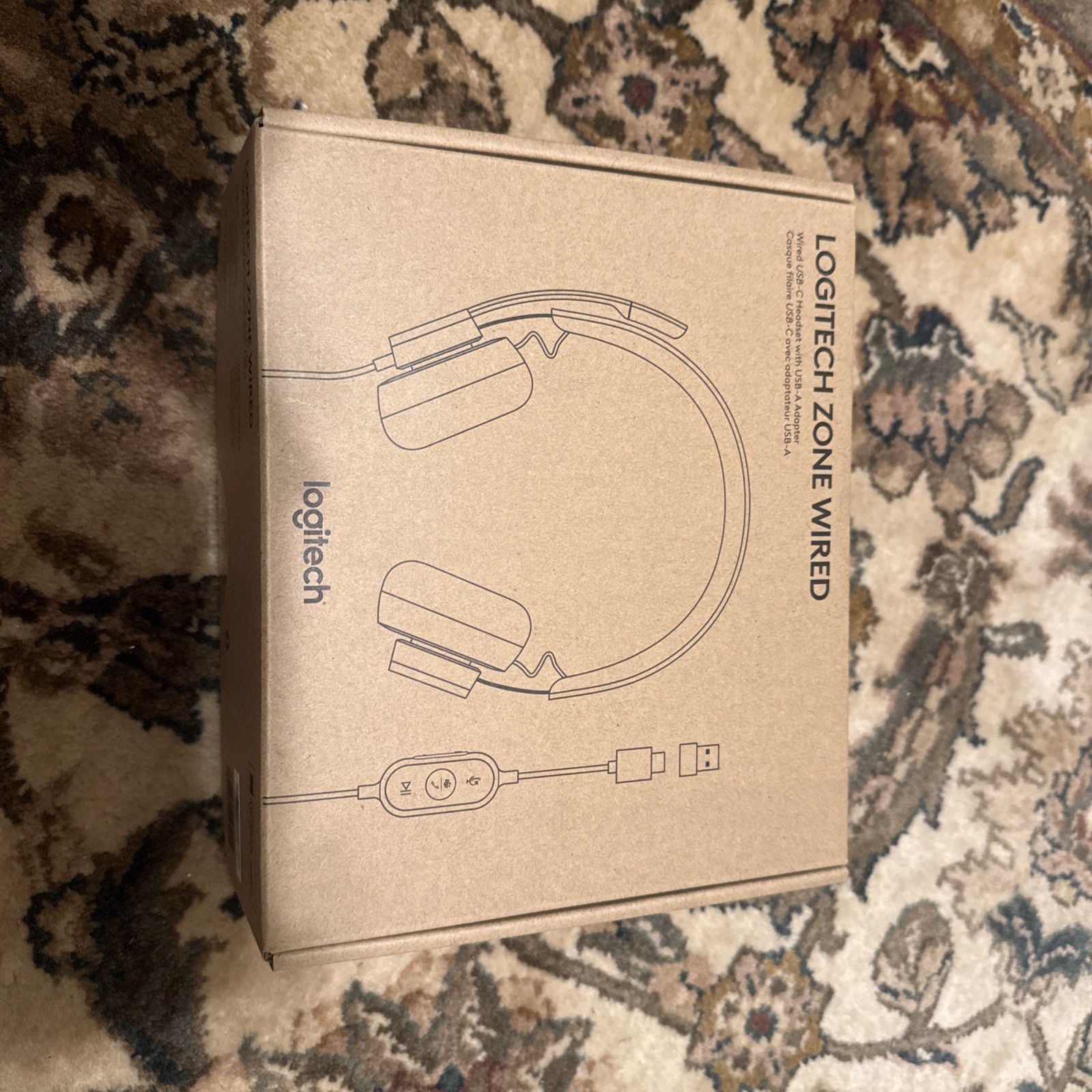 Logitech Zone Wired USB-C Noise Cancelling Headset with USB-A Adapter NEW Sealed