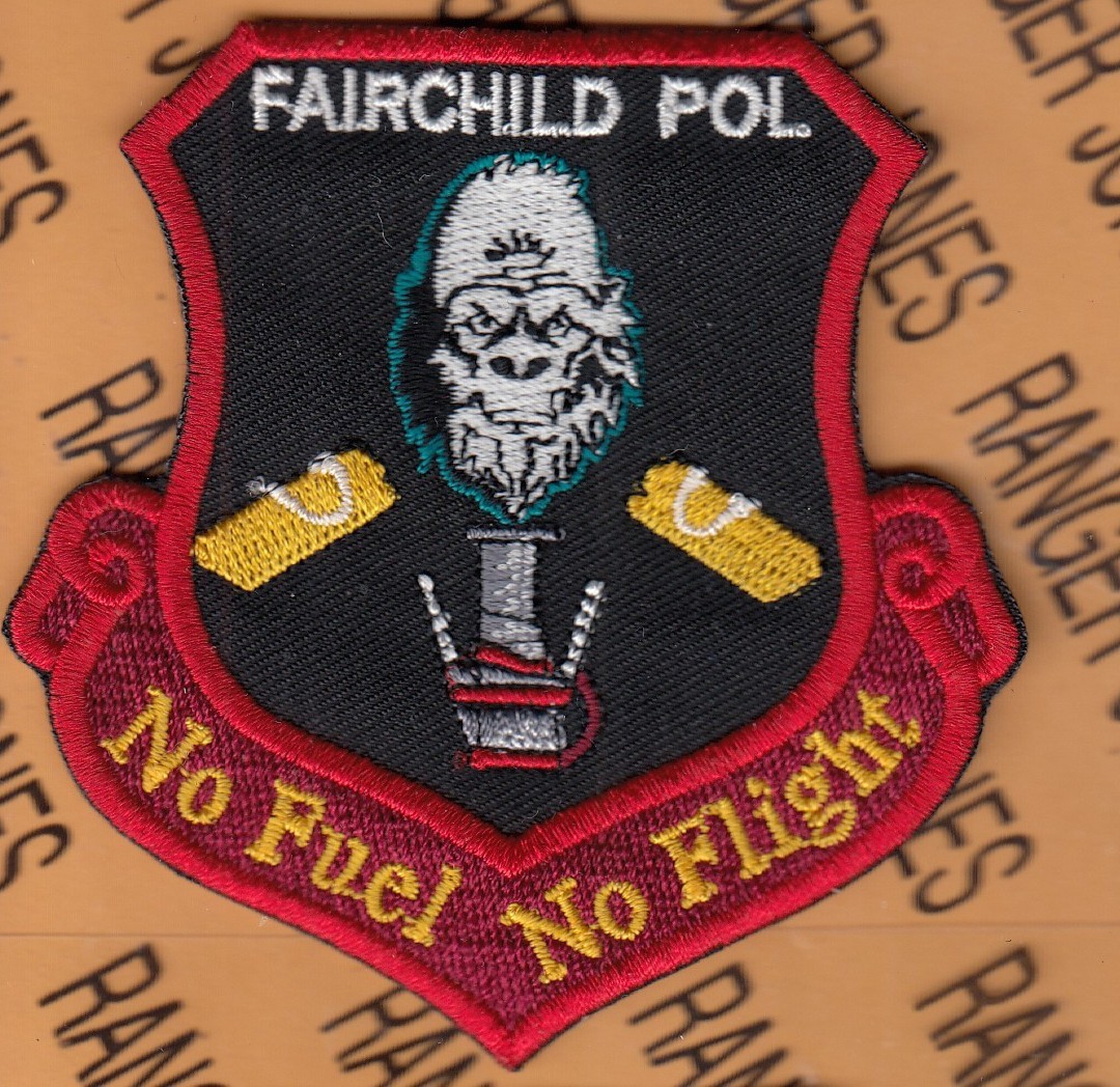 USAF Air Force Fairchild AFB POL Fuel ~3.5" patch c/e