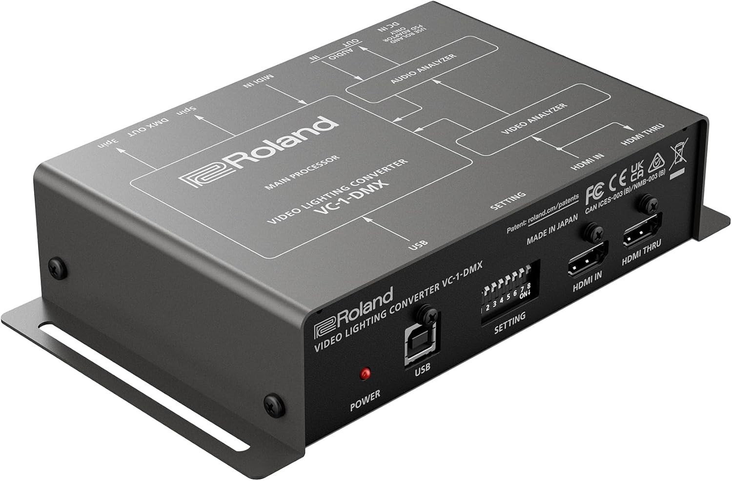 Roland VC-1-DMX Video Lighting Converter Automatically generate lighting effects