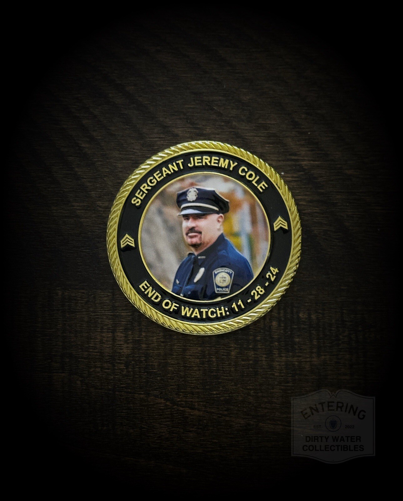 Sgt. Jeremy Cole Endicott College Police Department Memorial Coin