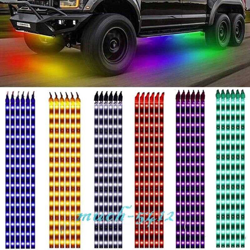 Waterproof 12''/15 DC 12V Motor LED Strip Underbody Light For Car Motorcycle