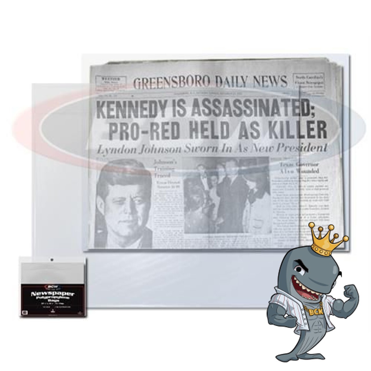 BCW Newspaper Bags 100ct Pack Acid Free Archival Quality FREE SHIP