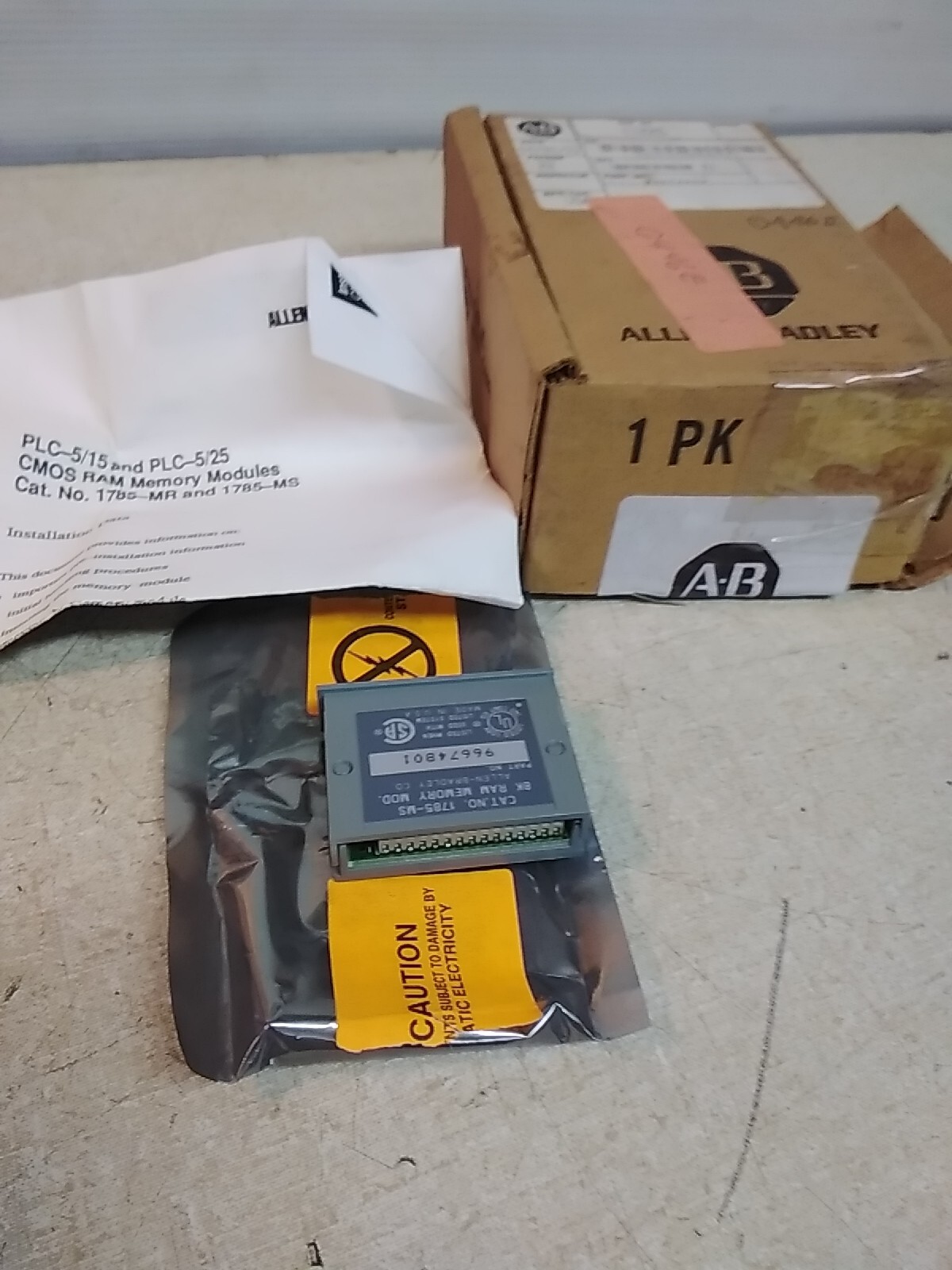Allen-Bradley 1785MS 8K Ram Memory Module