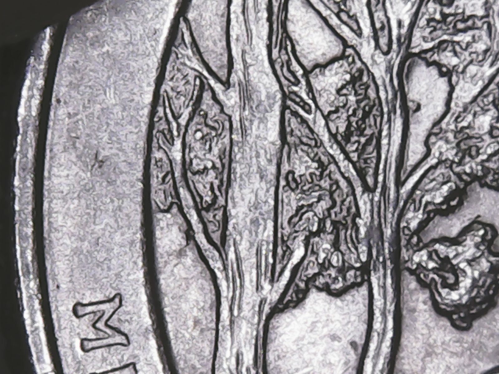 2018 p Pictured Rock ATB Quarter with Die Chips.