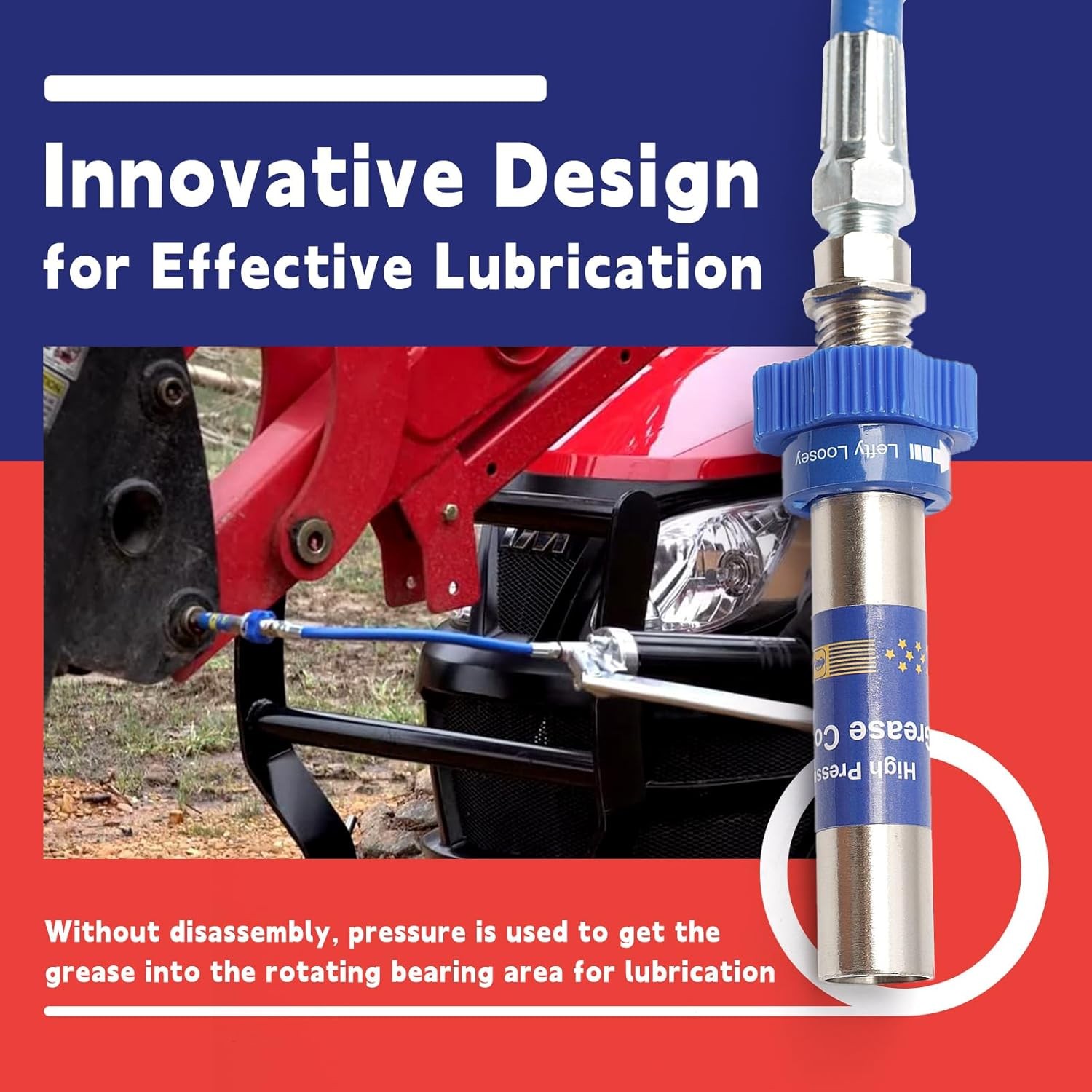 High Pressure Grease Coupler, Heavy-Duty Gun Coupler Fittings...