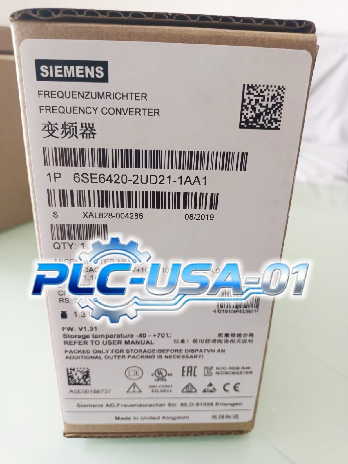 1PCS Brand New Siemens 6SE6420-2UD21-1AA1 Frequency Inverter  Fast shipping