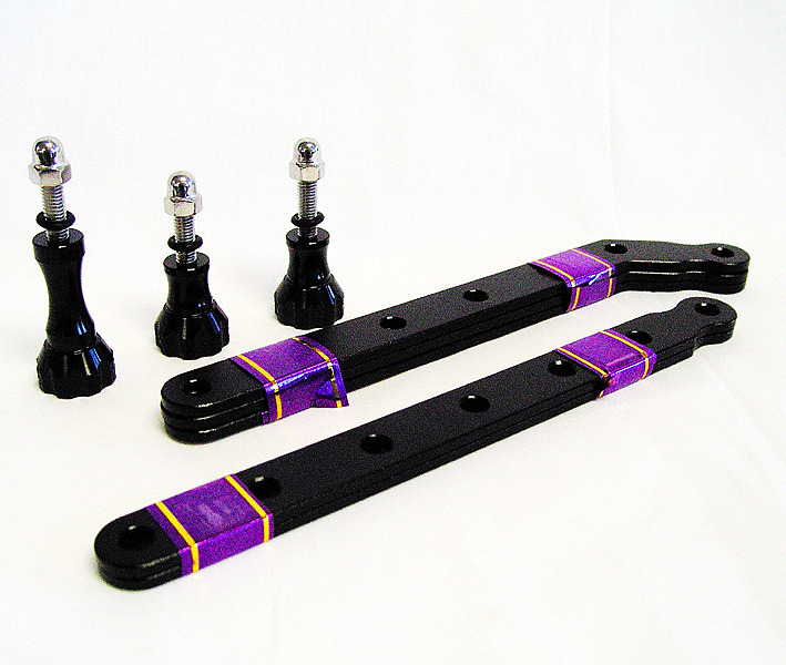 GP45: CNC Aluminum Extension Arms w/ Black Thumb Screw for GoPro sport camera