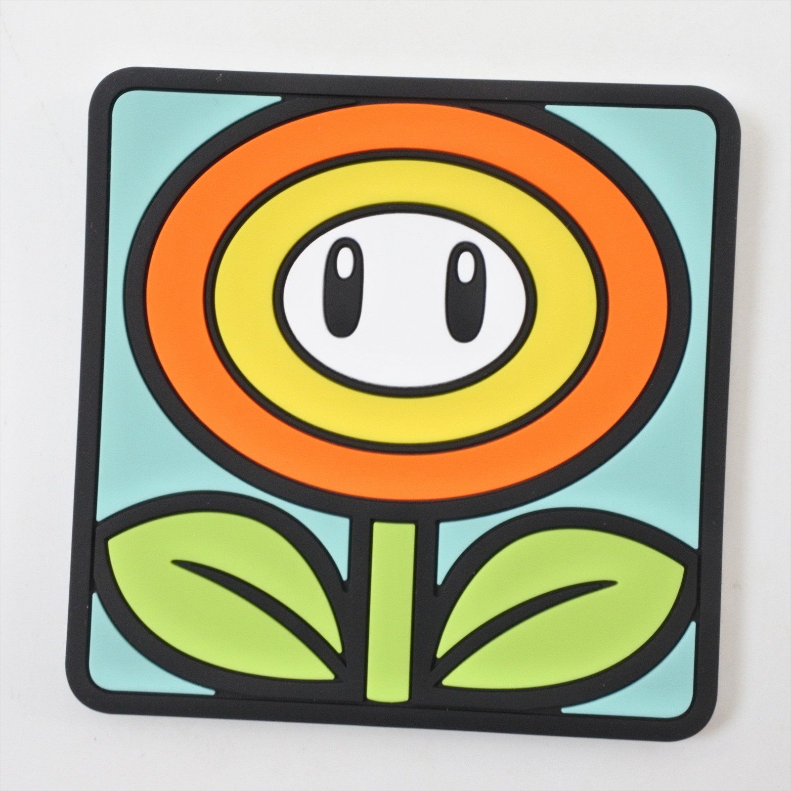 Club Nintendo Original Fire Flower Rubber Coaster Super Mario Bros. (9x9cm) 5029