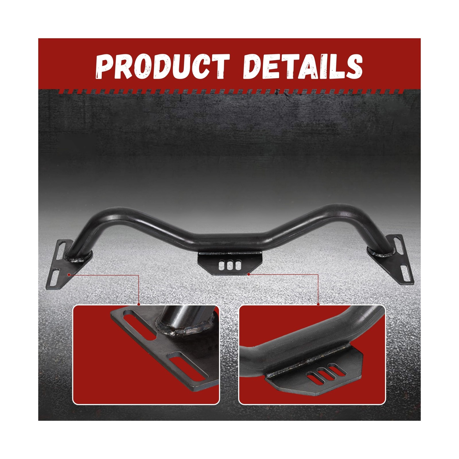 Kojem Adjustable Transmission Crossmember Compatible with 1964-1987 Chevy/GMC...