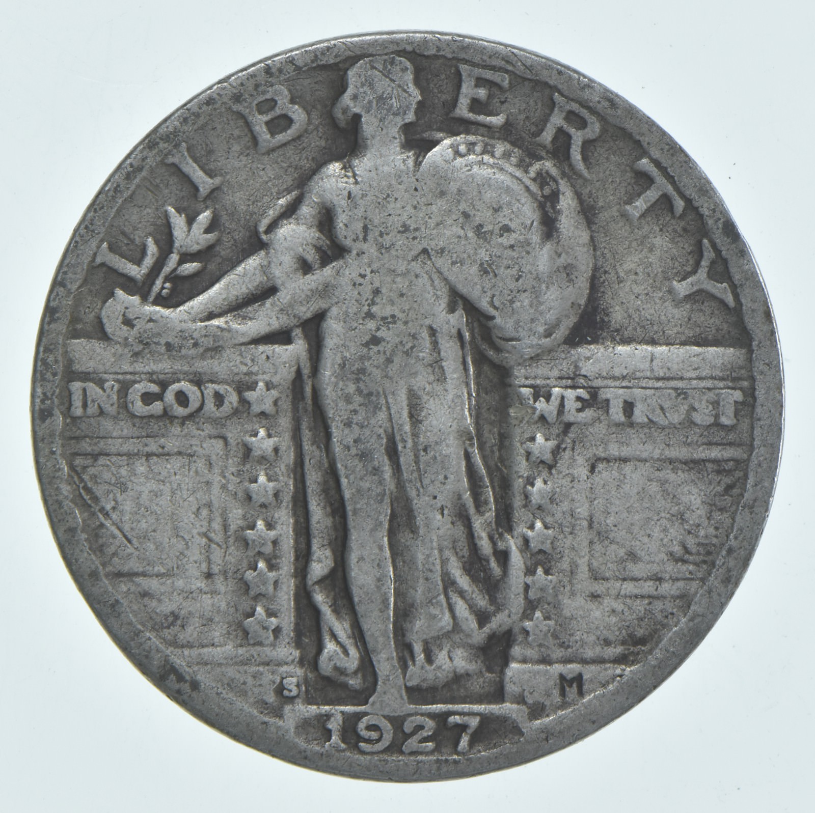 1927-S Standing Liberty Quarter AC Average Circ (1 coin)