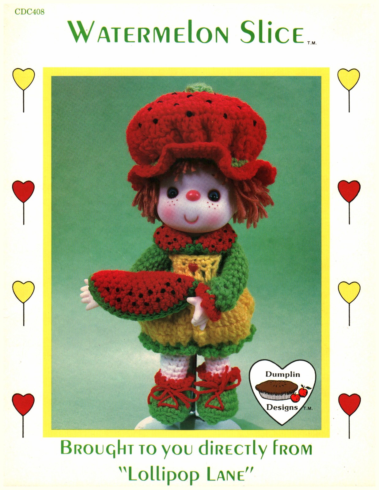 Watermelon Slice Doll | Dumplin Designs CDC408