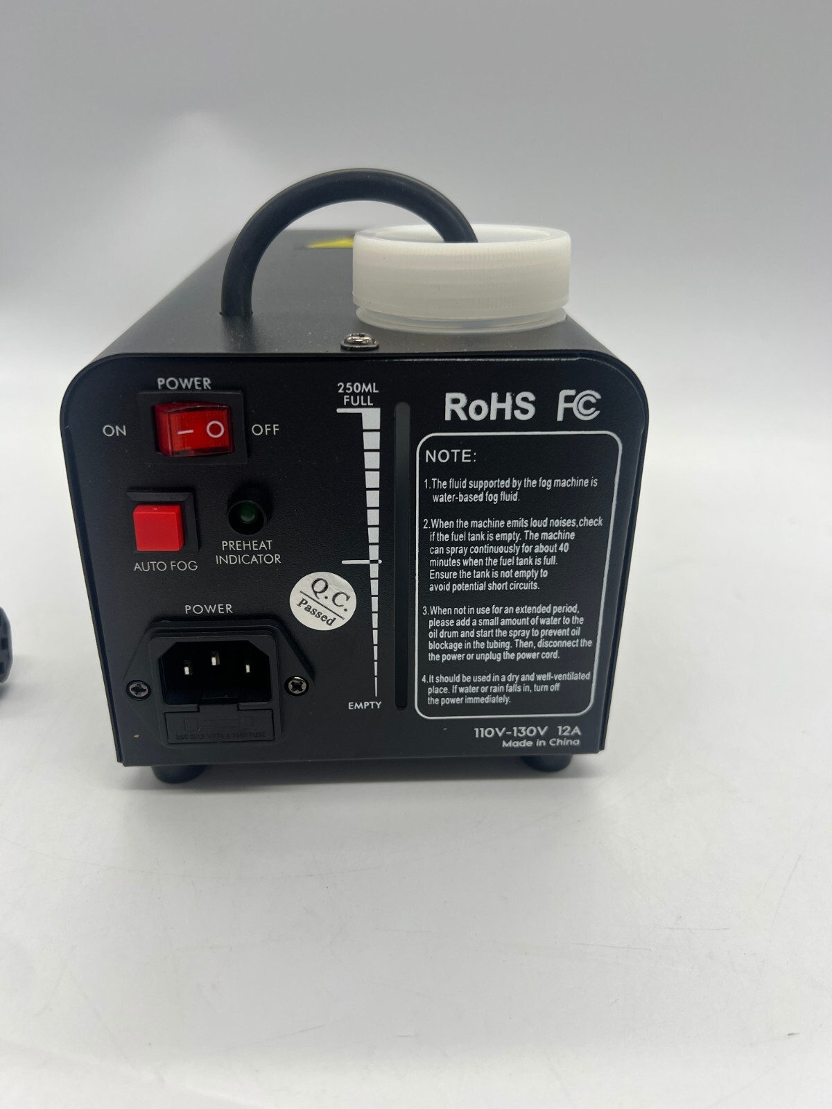 LURT - Fog Machine Machine LED Light 500W Mini Wireless Remote Control - ph1D218