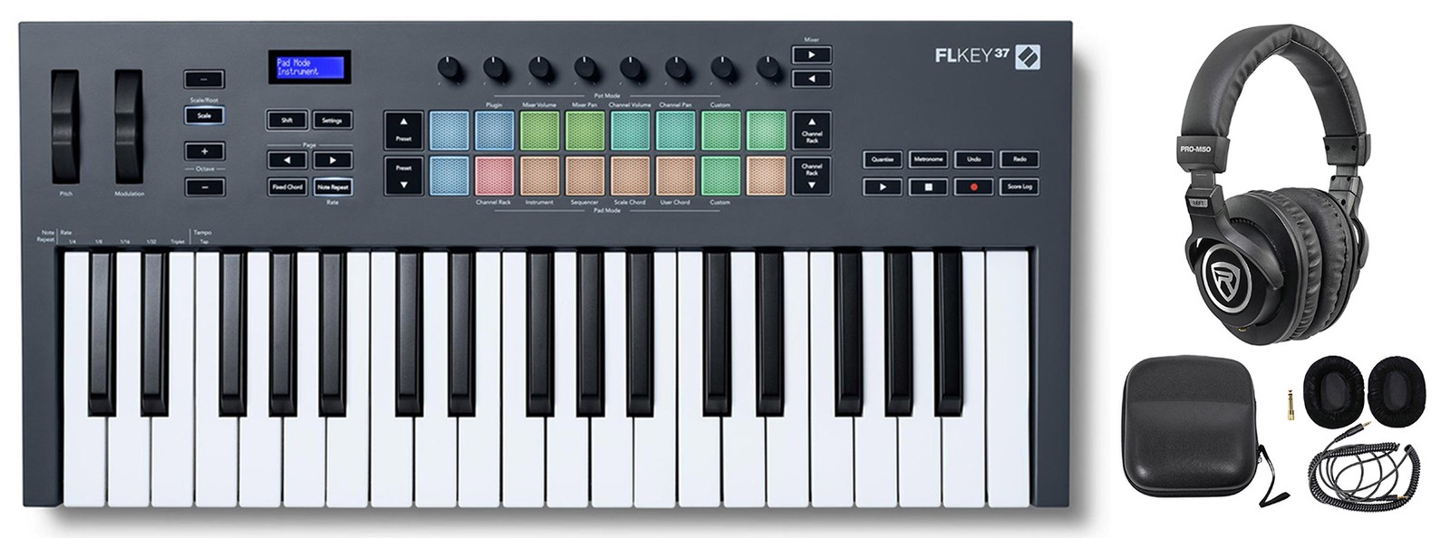 Novation FLkey 37 Key MIDI Keyboard Controller for FL Studio+Headphones