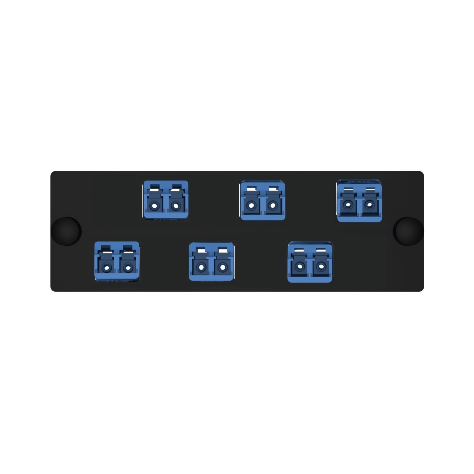 Panduit FAP6WBUDLCZ 6 Fiber LC Duplex FAP OS2 Fiber Adapter Panel Blue