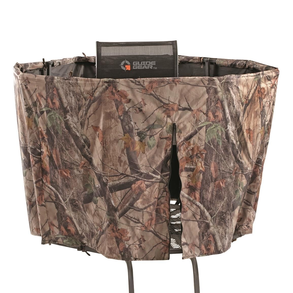 Guide Gear Half Hunting Blind Enclosure 20' Tripod Deer Stand Cover, Camo