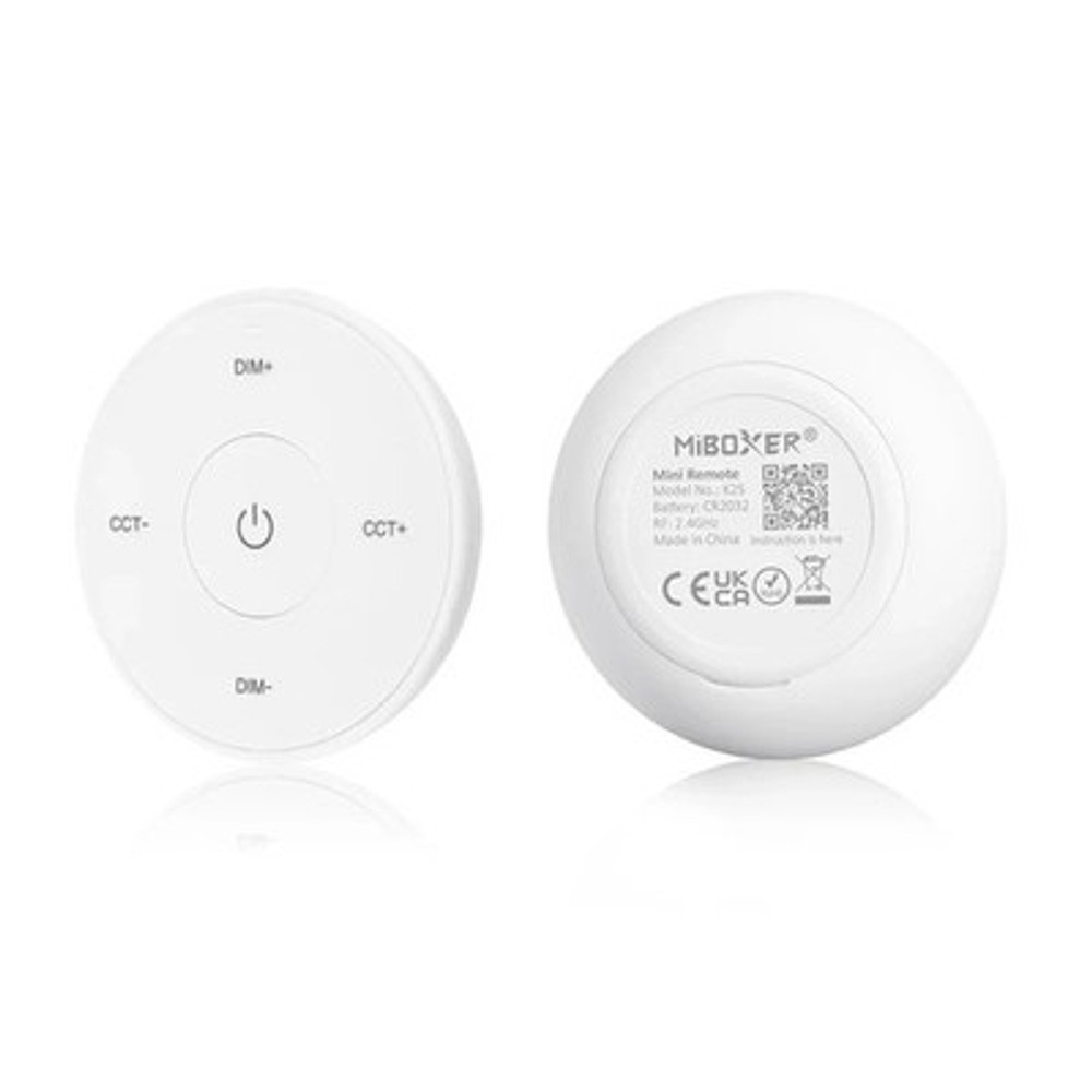 Miboxer K2S-W - 1-Zone Mini CCT Remote (2.4GHz) White