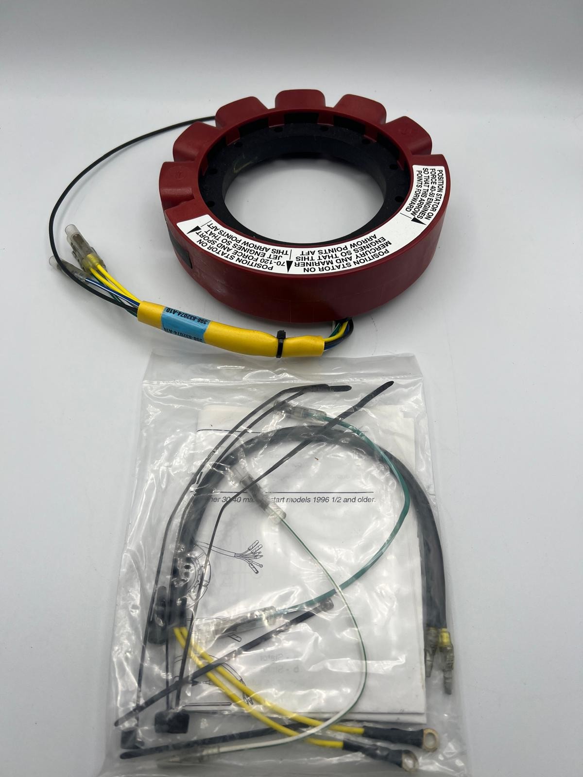 Mercury Quicksilver OEM Red Stator assembly for 2‑stroke 30-90 HP 398-832074A11