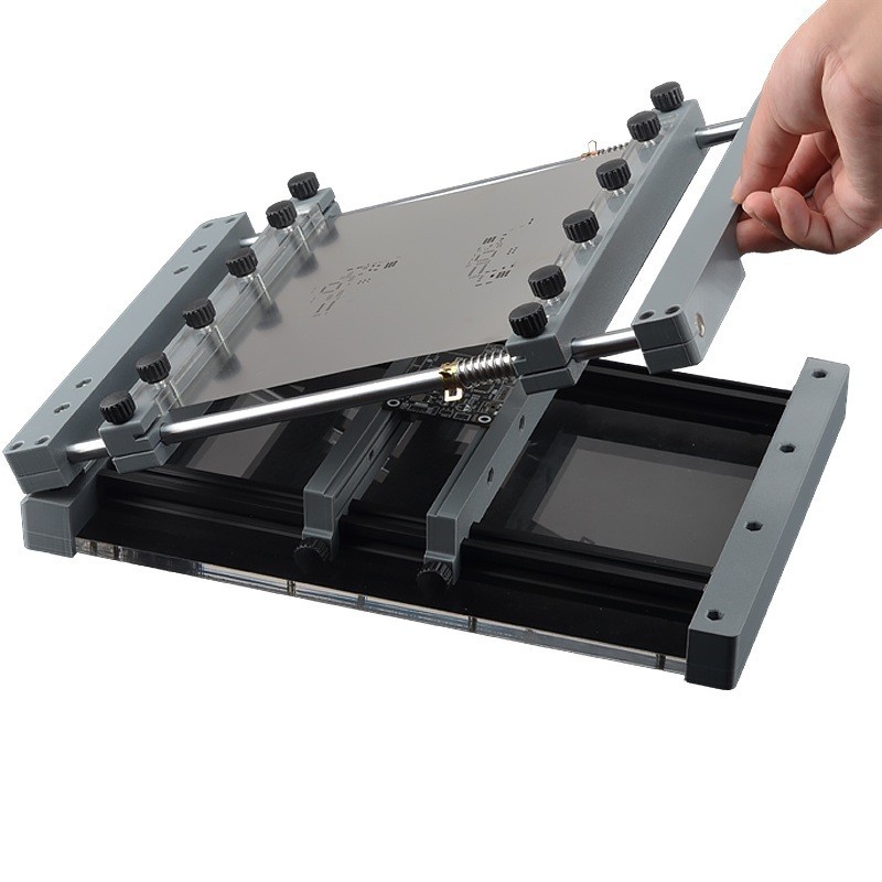 Manual Screen Printing Machine for PCB - Benchtop Solder Stencil Printer 25*25CM