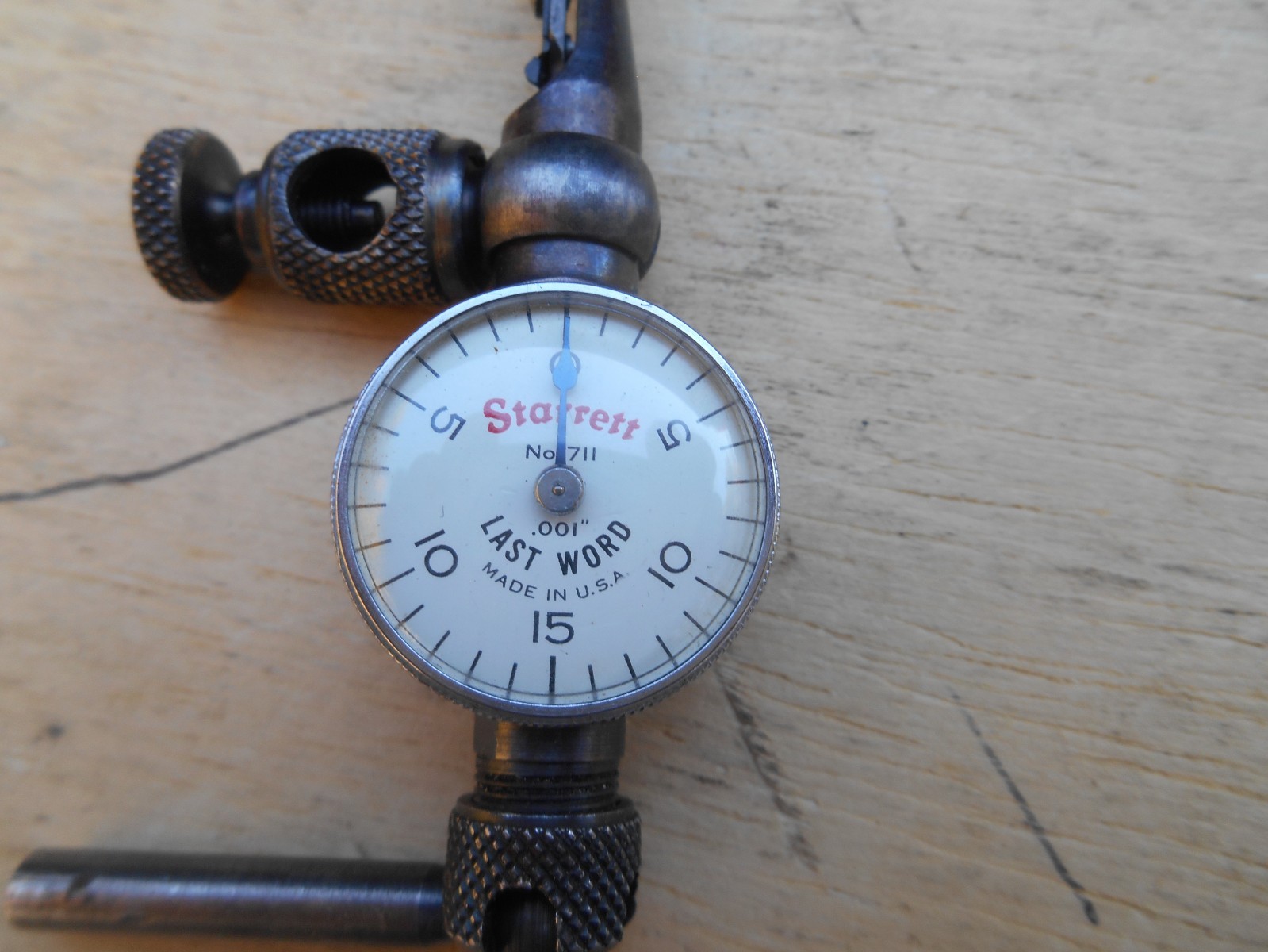 STARRETT 711 LAST WORD DIAL INDICATOR , .001"