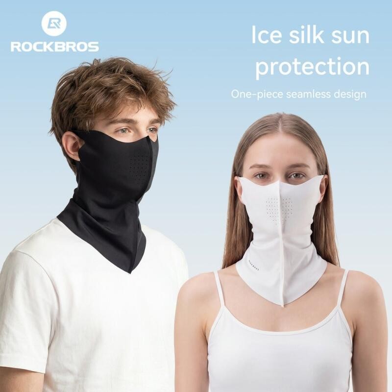 Rockbros Ice Silk Sun Protection Face Mask Outdoor Breathable Sunshade Face Mask