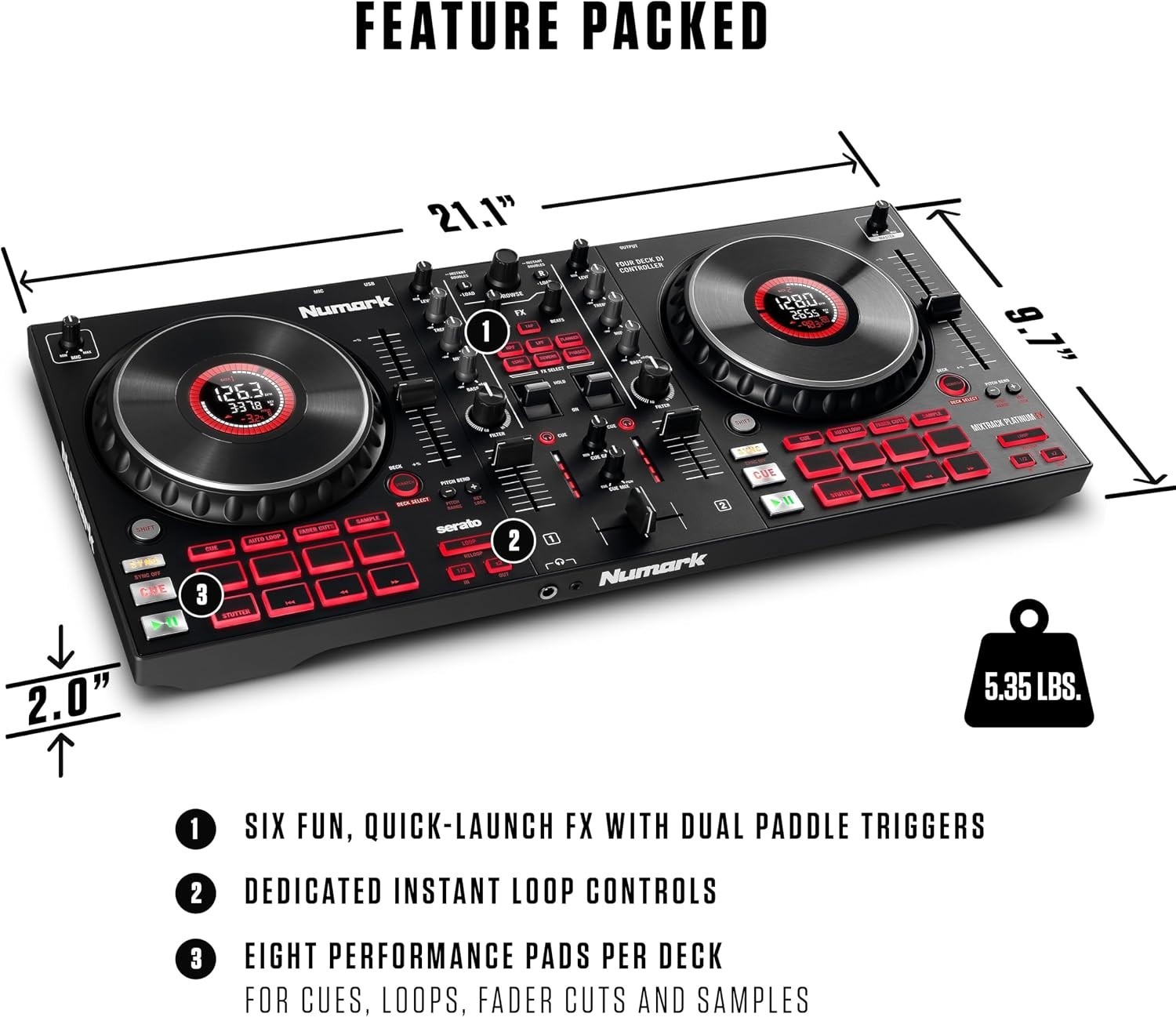 Professional Serato DJ Controller - Mixtrack Platinum FX