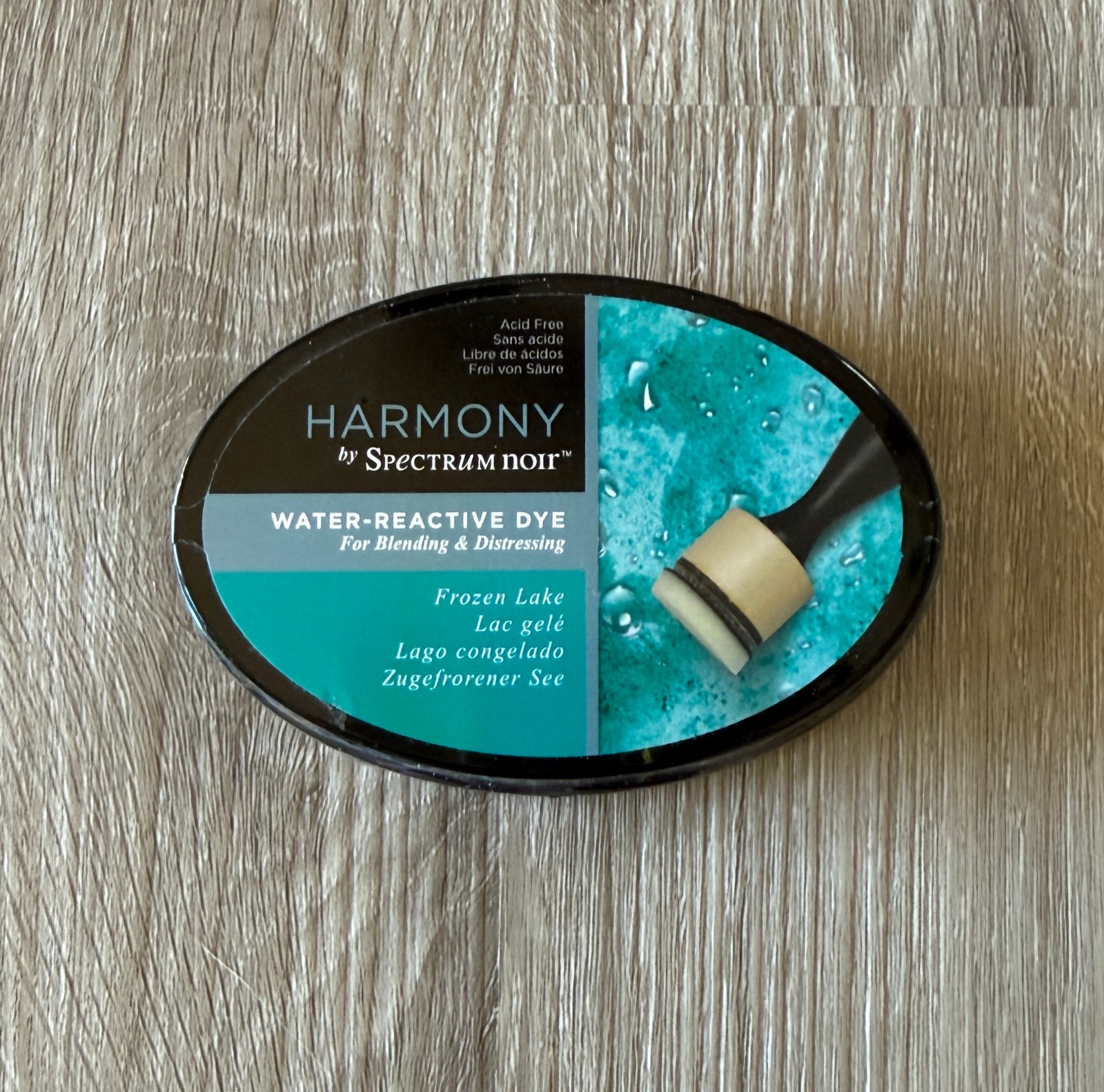 Harmony Spectrum Noir Frozen Lake Water Reactive Dye Ink Pad Crafter's Companion