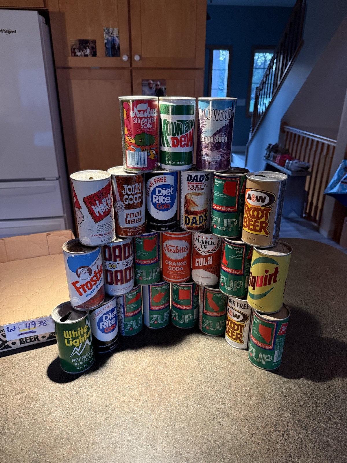 OLD SODA 🥤 CAN LOT OF See Pictures DENTS,HOLES, RUST ECT….. Lot #4938